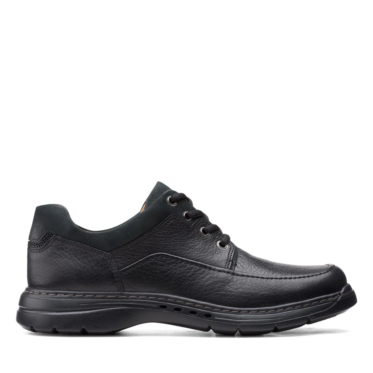 Clarks Un Brawley Lace Black Leather