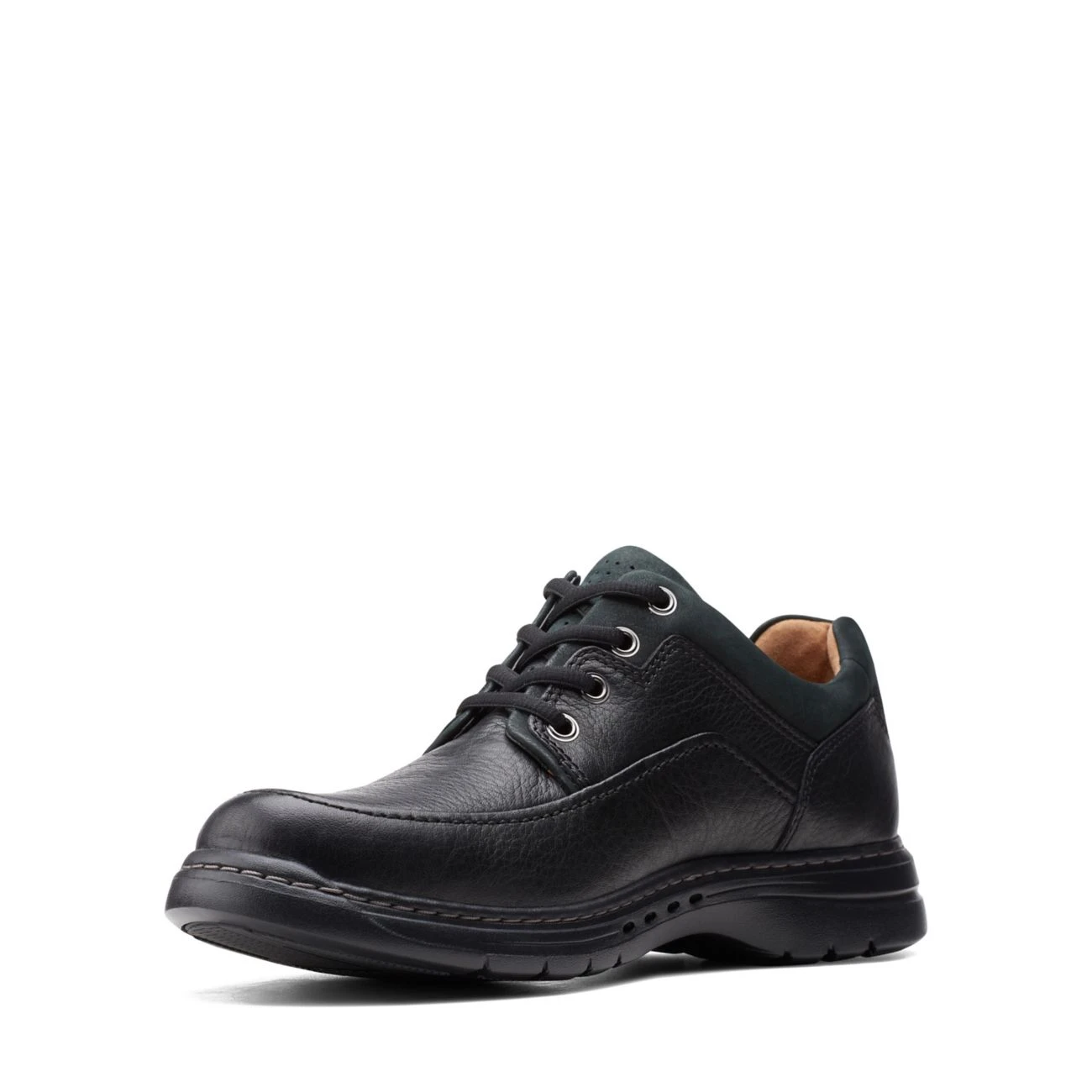 Clarks Un Brawley Lace Black Leather - Image 5