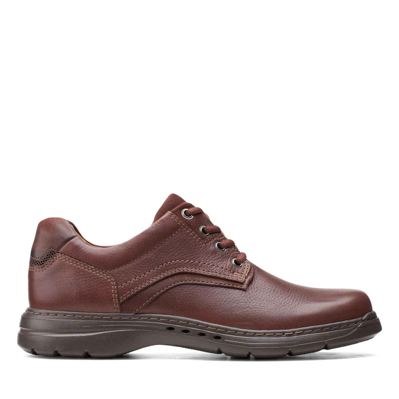Clarks Brawley Pace Mahogany Leather