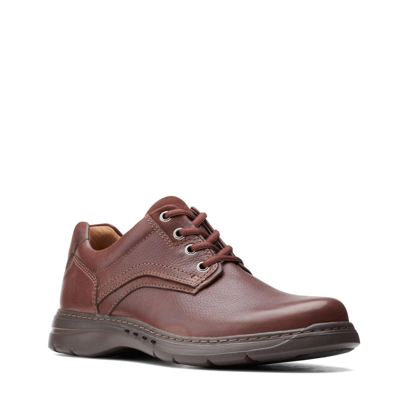 Clarks Brawley Pace Mahogany Leather - Image 2