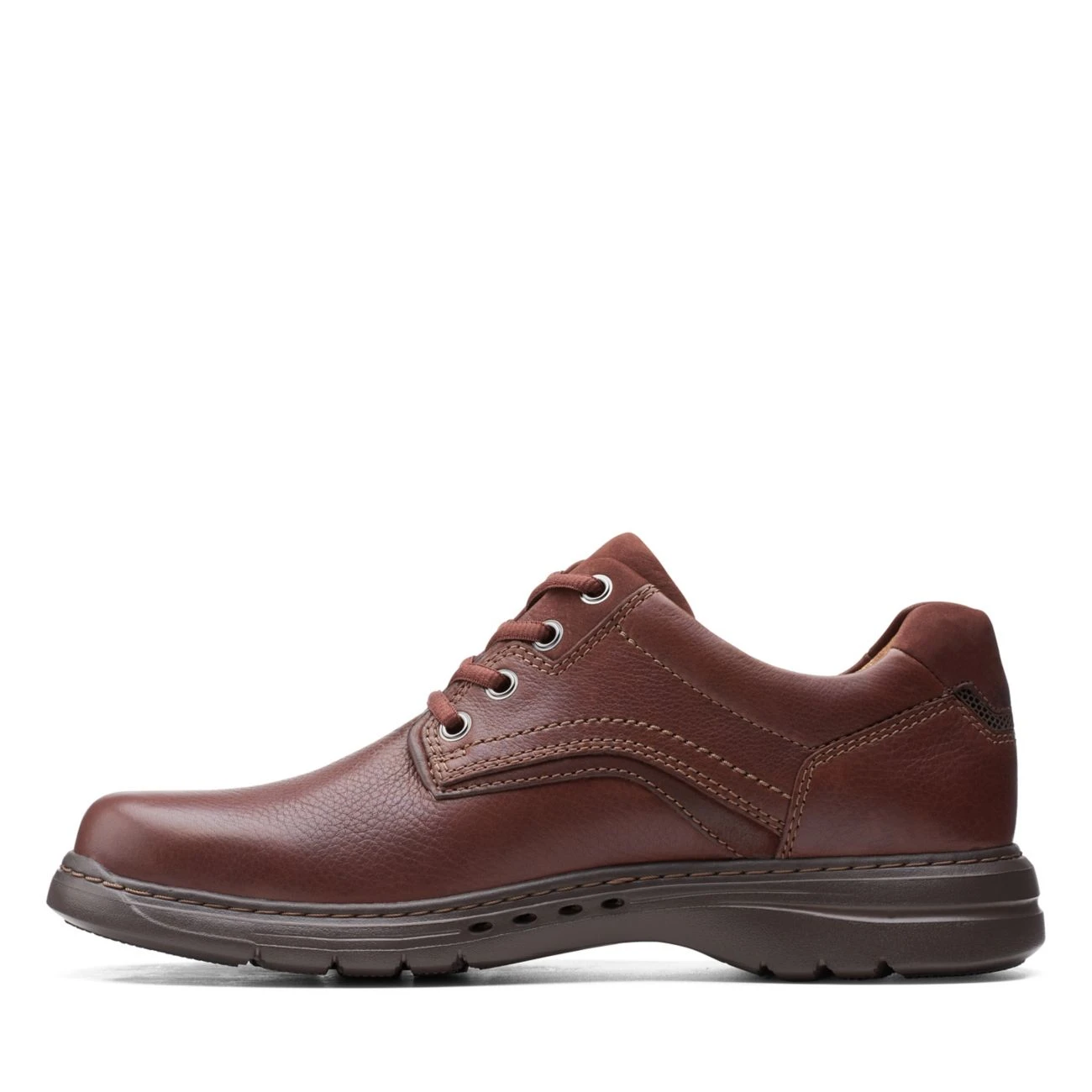 Clarks Brawley Pace Mahogany Leather - Image 5
