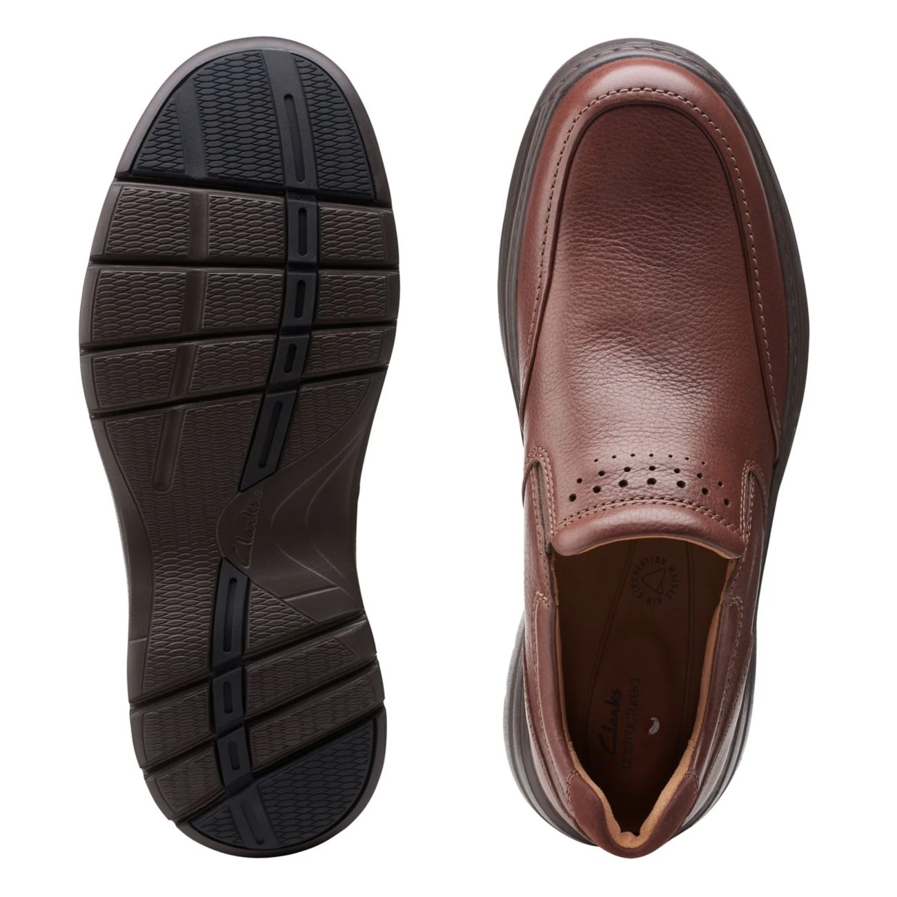Clarks Un Brawley Step Mahogany Leather - Image 7