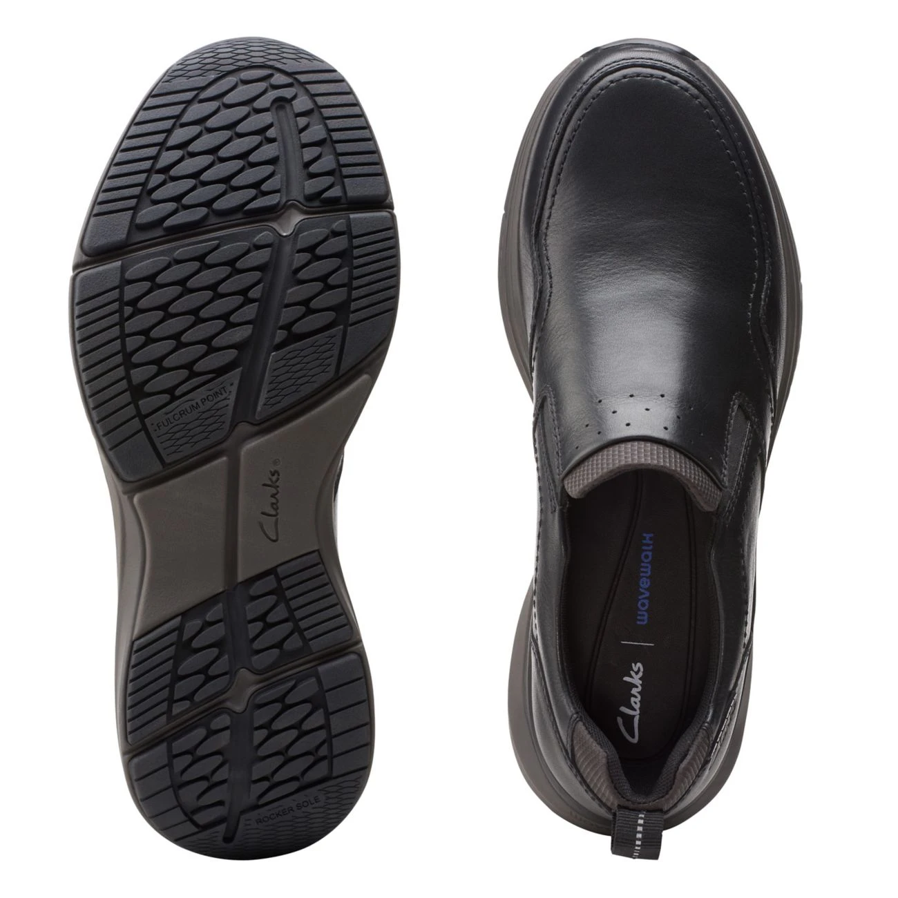 Clarks Wave 2.0 Edge Black Leather - Image 7