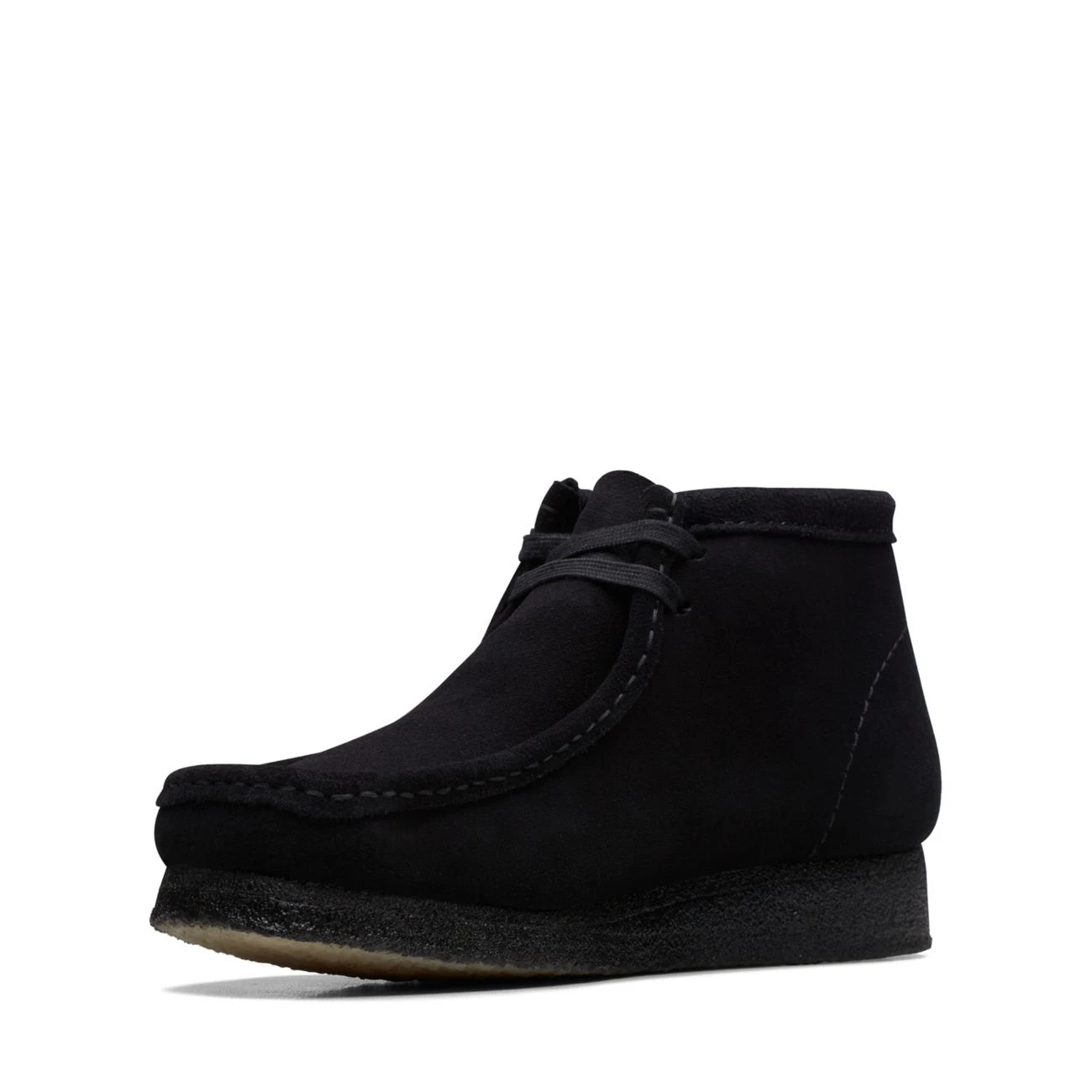 Clarks Wallabee Boot Black Suede - Image 4
