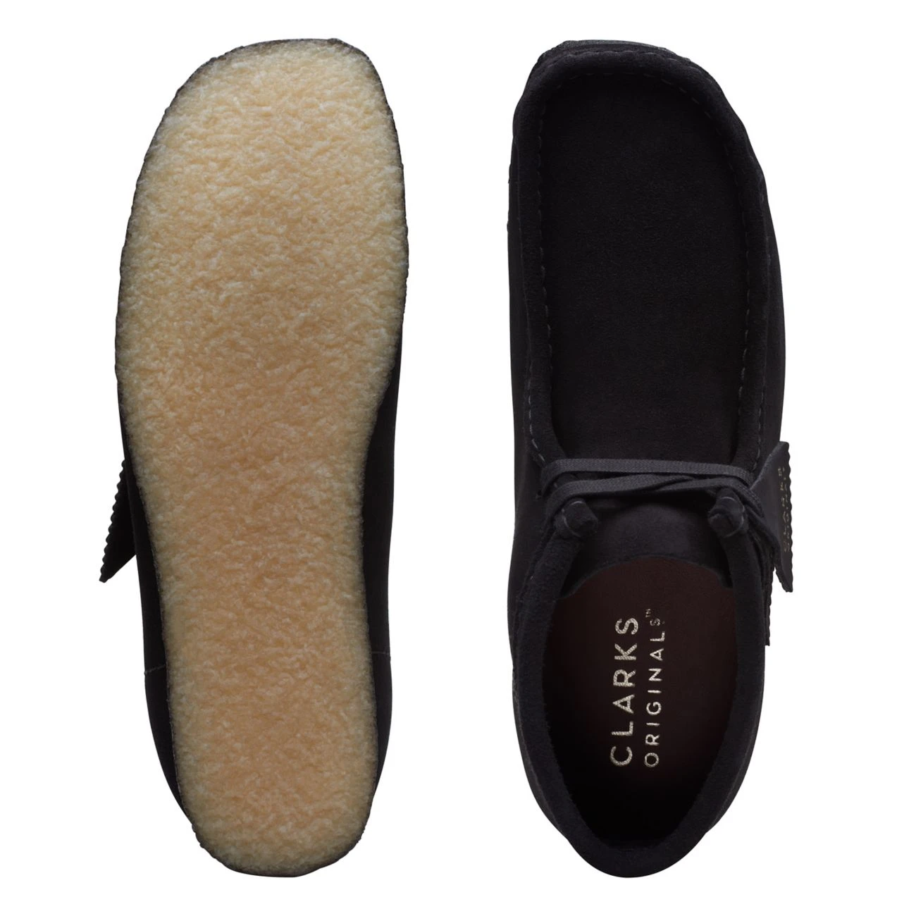Clarks Wallabee Boot Black Suede - Image 7