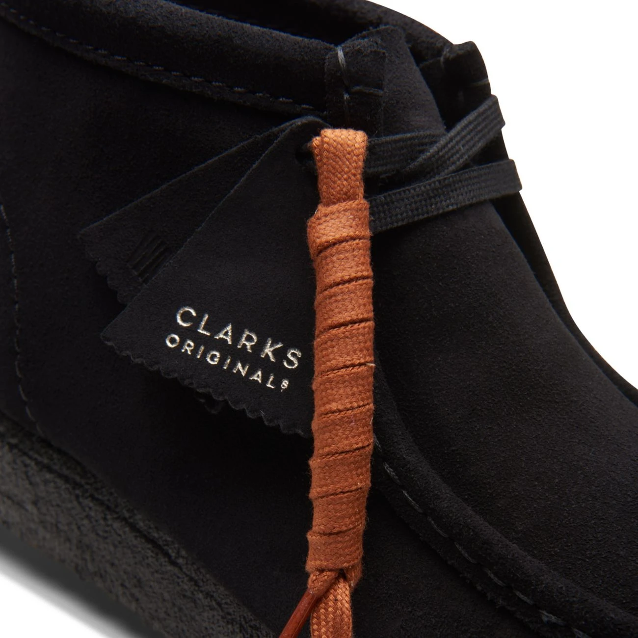 Clarks Wallabee Boot Black Suede - Image 8