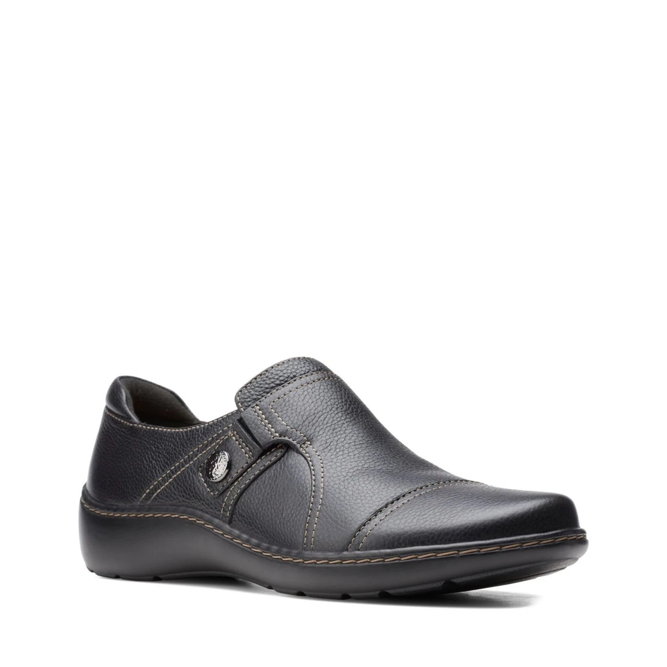 Clarks Cora Poppy Black Tumbled - Image 2