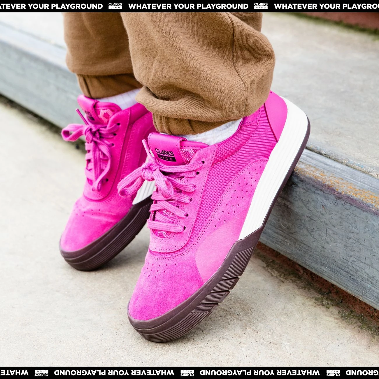 Clarks Cica Youth Pink Suede - Image 15