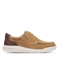 Clarks Driftway Low Dark Sand Suede