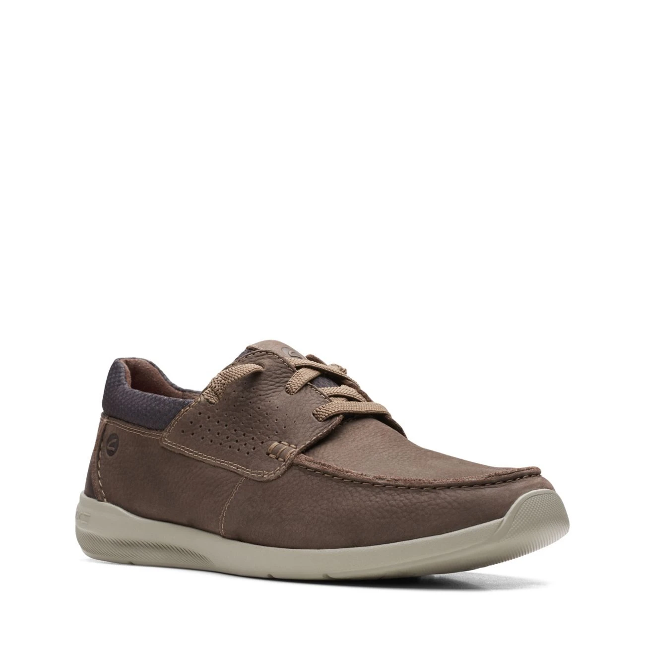 Clarks Gorwin Moc Brown Nubuck - Image 2