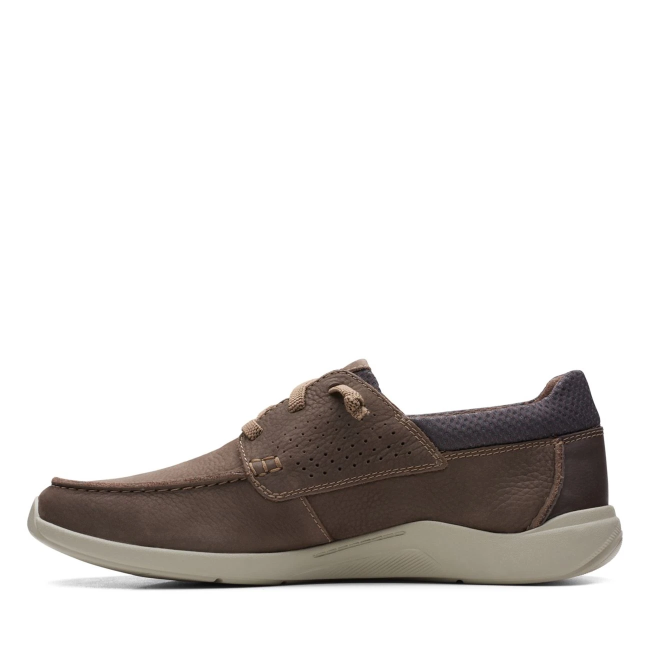 Clarks Gorwin Moc Brown Nubuck - Image 5