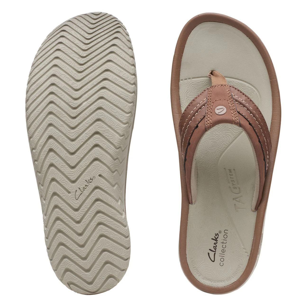 Clarks Wesley Post Tan - Image 7