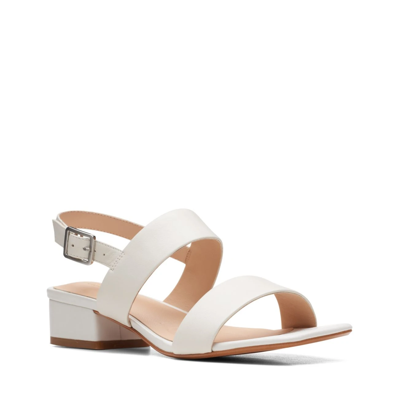 Clarks Seren25 Strap White Leather - Image 2