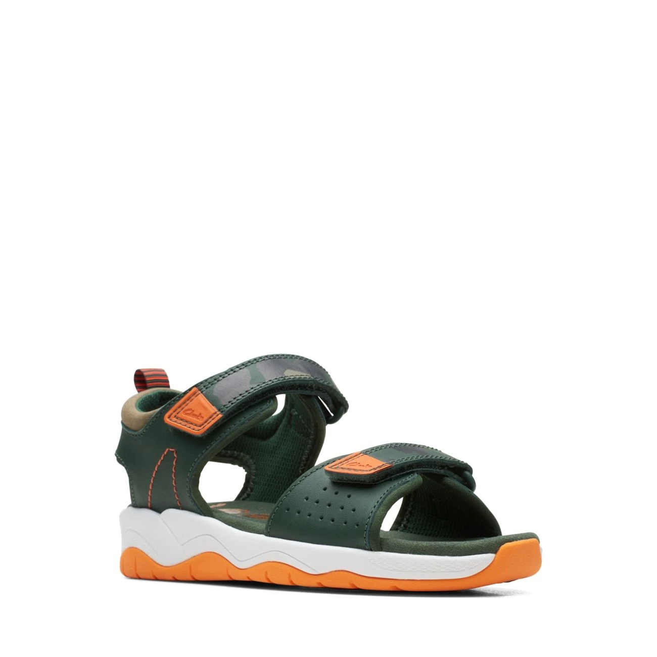 Clarks Clowder Print Older Khaki Combi - Image 2