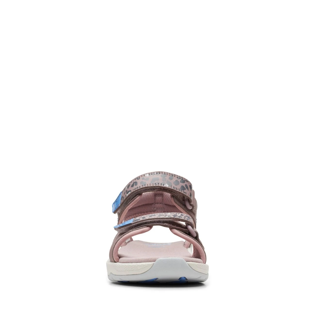 Clarks Clowder Print Older Grey/Pink - Image 3