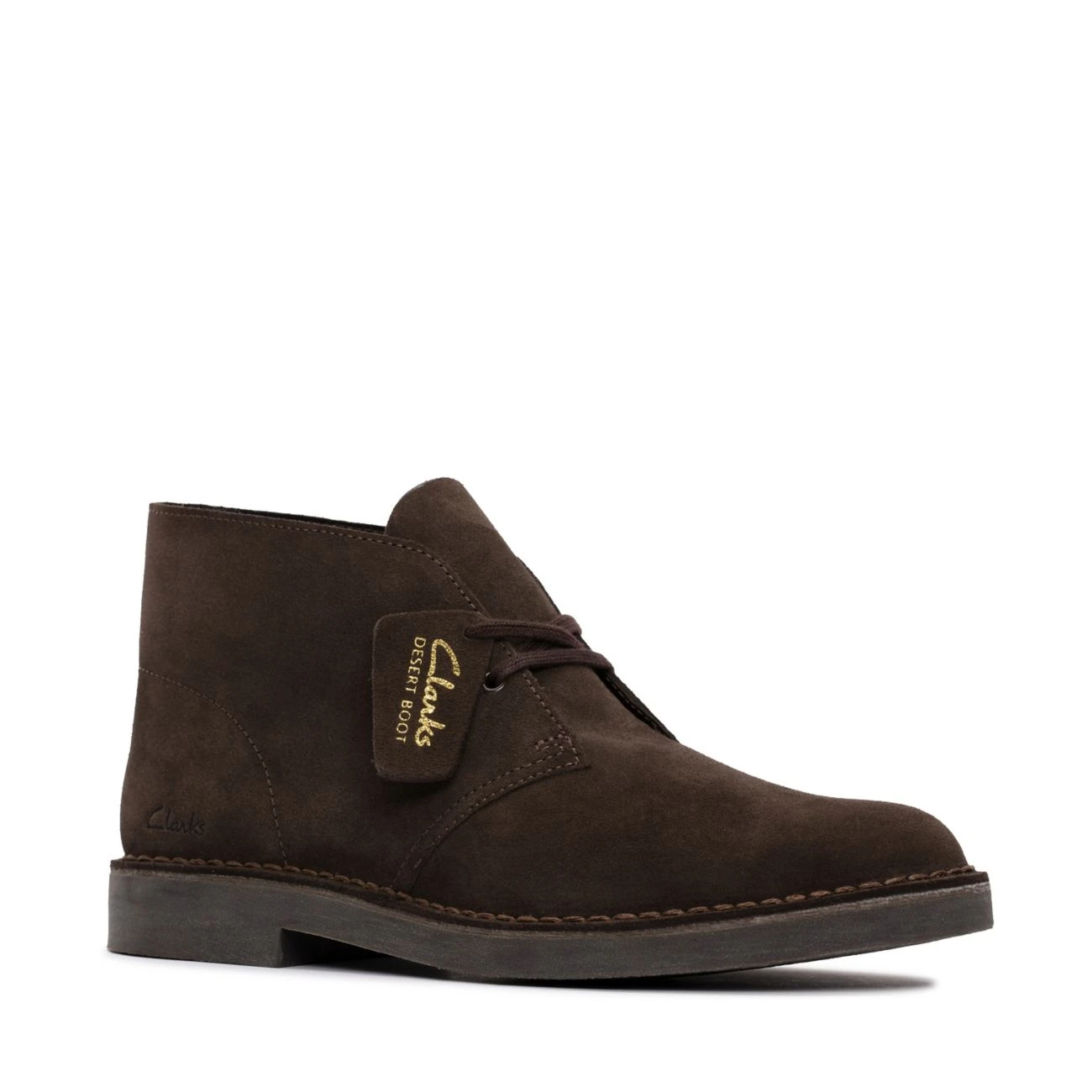 Clarks Desert Boot Evo Dark Brown Suede - Image 2