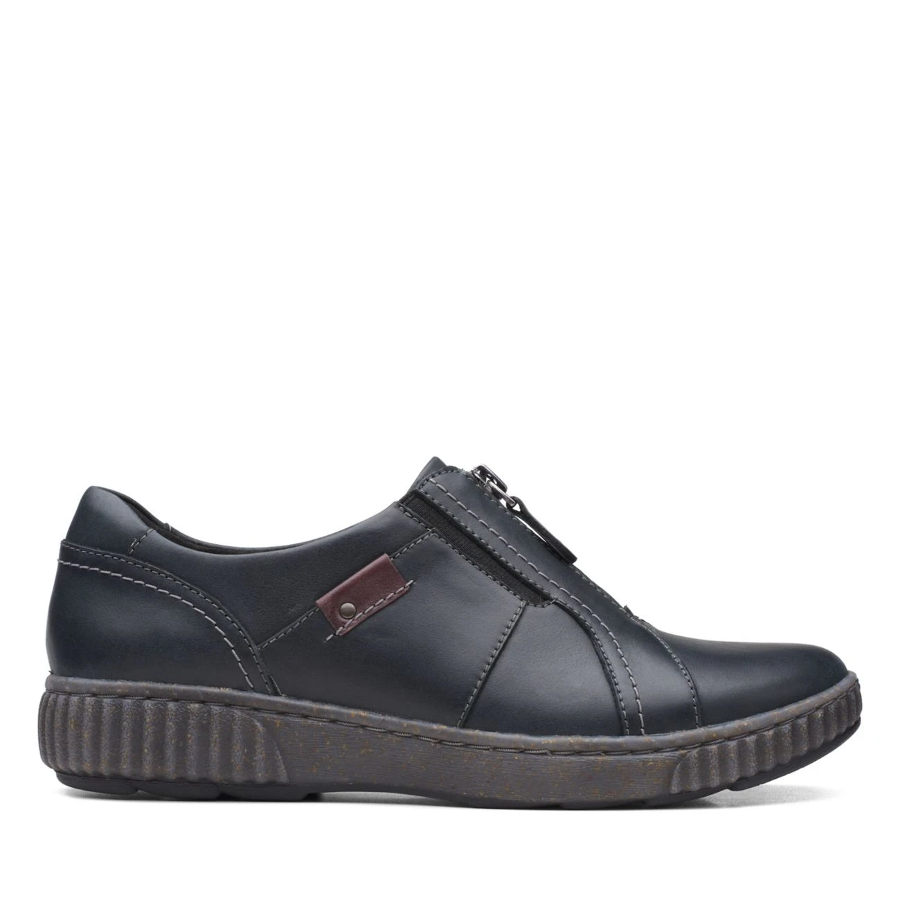 Clarks Magnolia Zip Black Leather