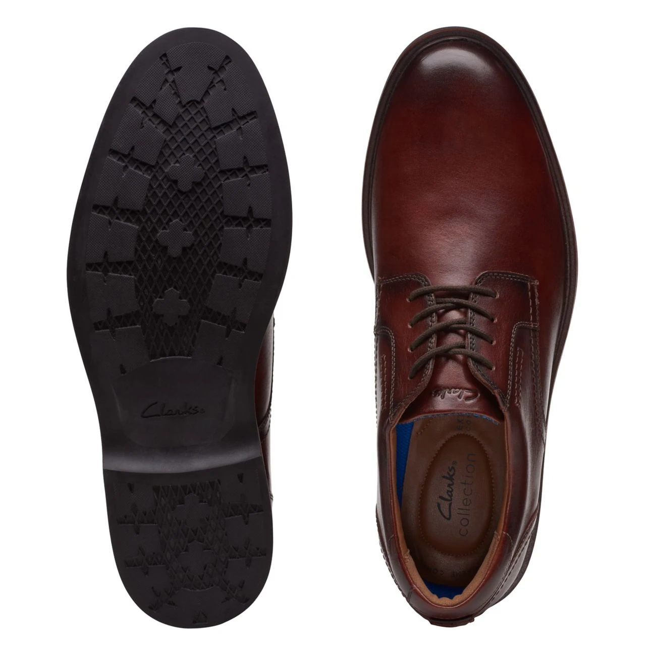 Clarks Malwood Lace Brown Leather - Image 7