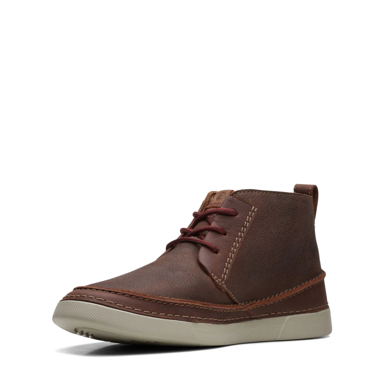 Clarks Gereld Mid Brown Leather - Image 4