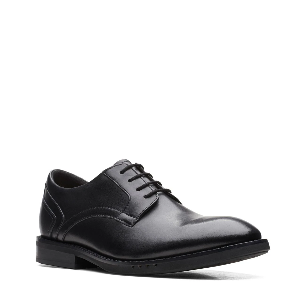 Clarks Un Hugh Lace Black Leather - Image 4