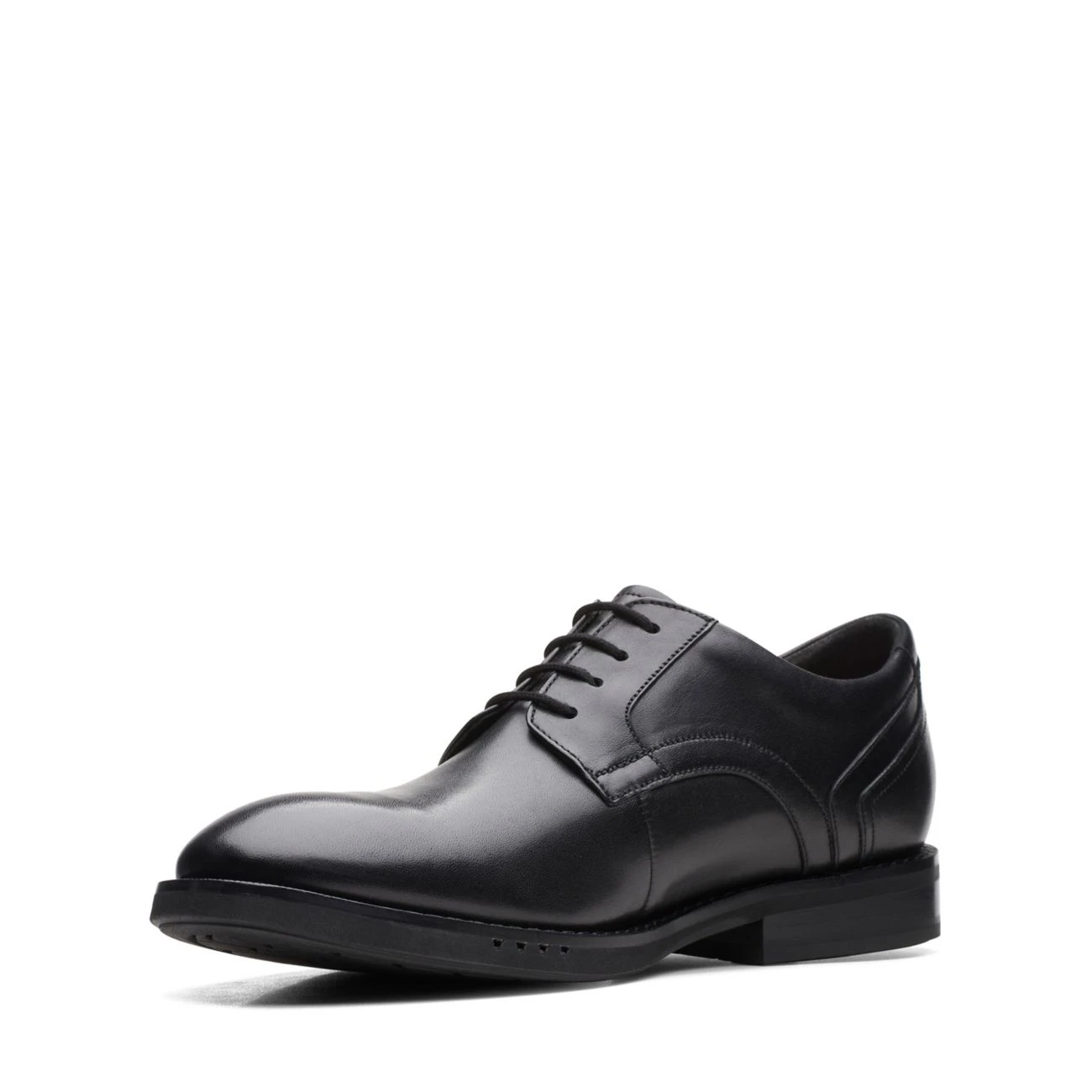 Clarks Un Hugh Lace Black Leather - Image 6