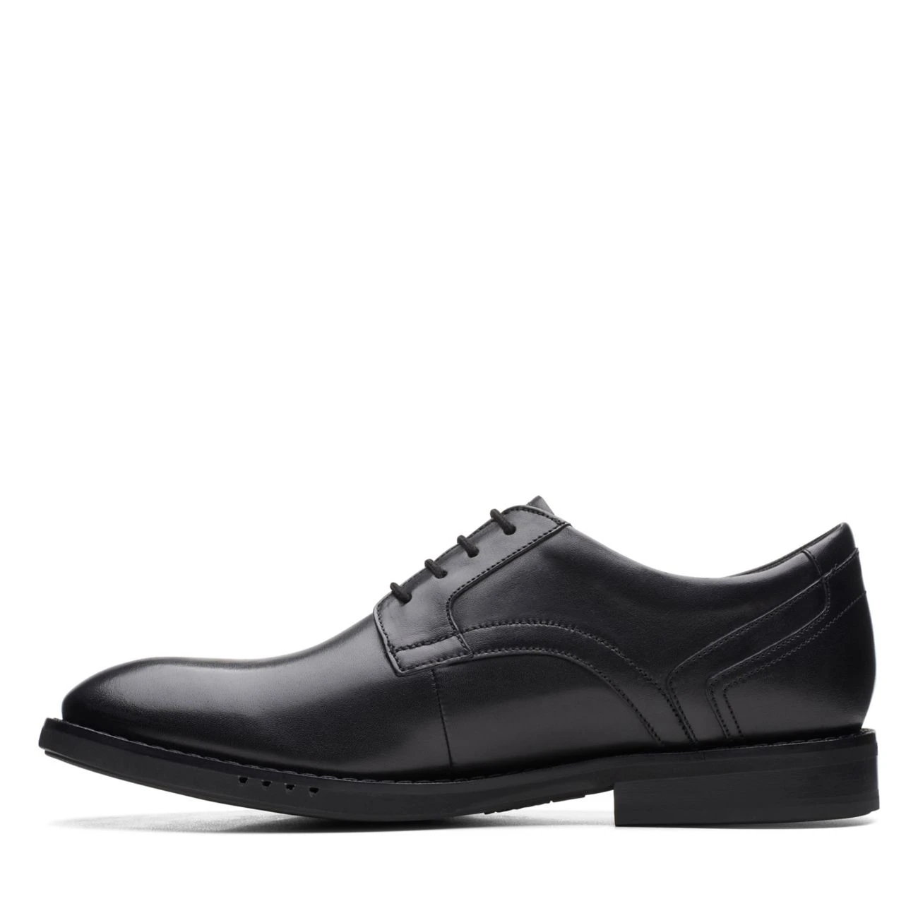 Clarks Un Hugh Lace Black Leather - Image 7