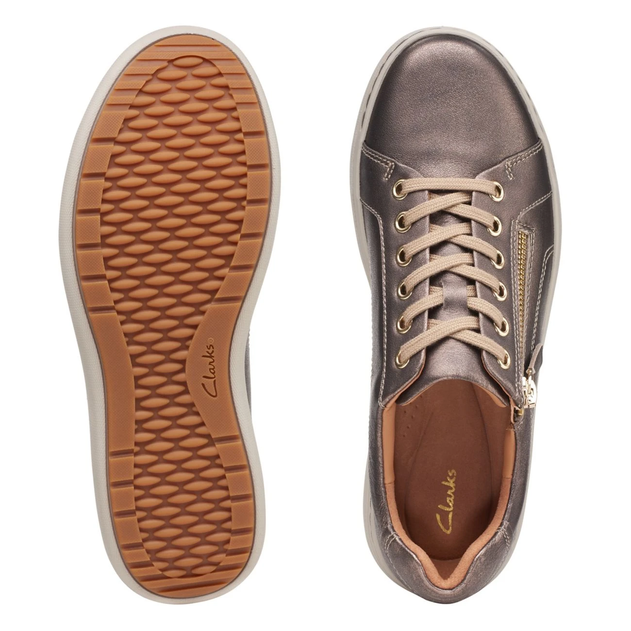 Clarks Nalle Lace Bronze Metallic - Image 7