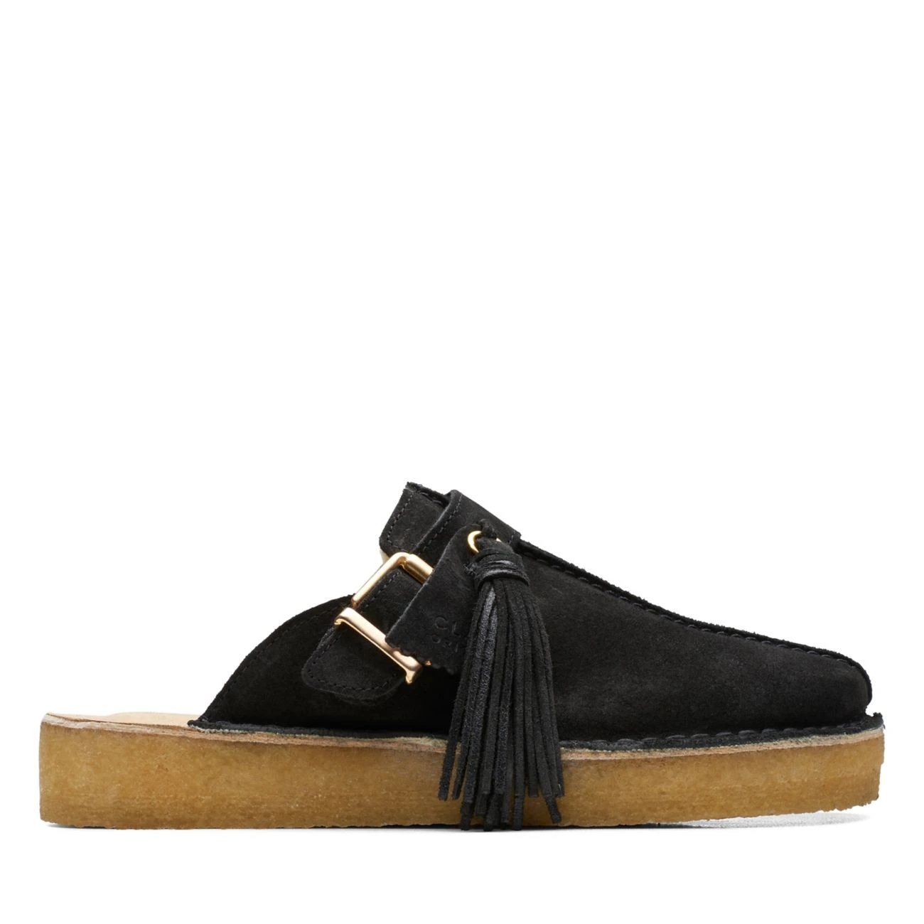 Clarks Trek Mule Black Suede Warmlined