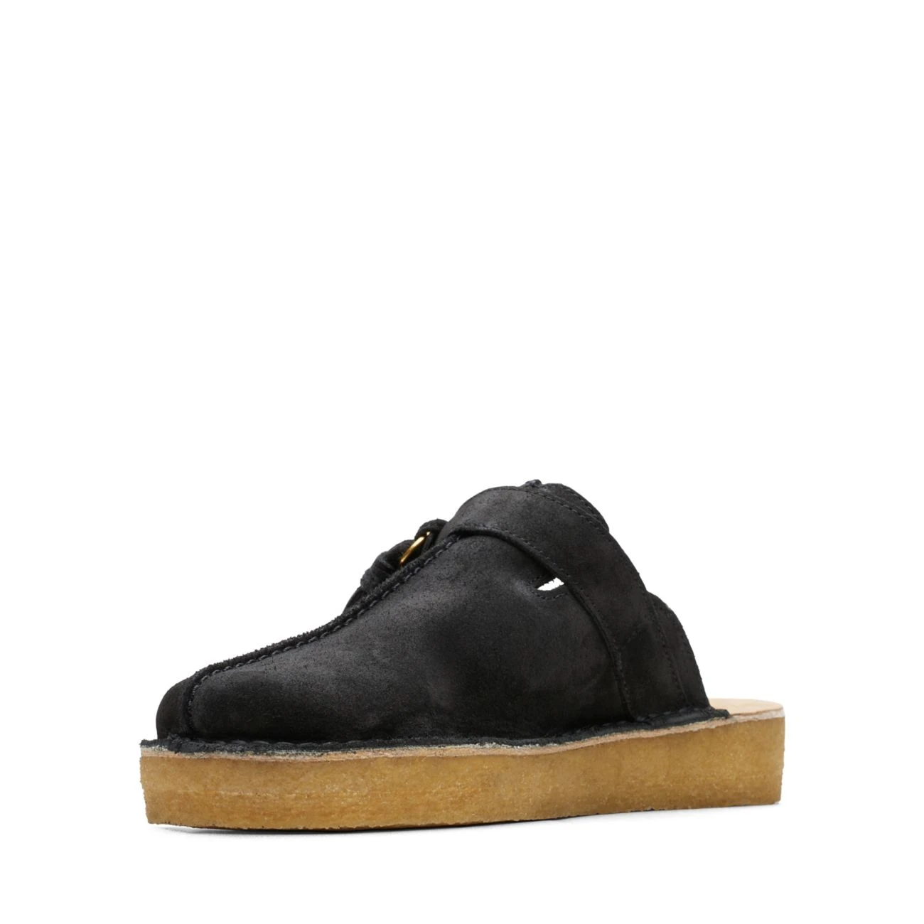 Clarks Trek Mule Black Suede Warmlined - Image 4