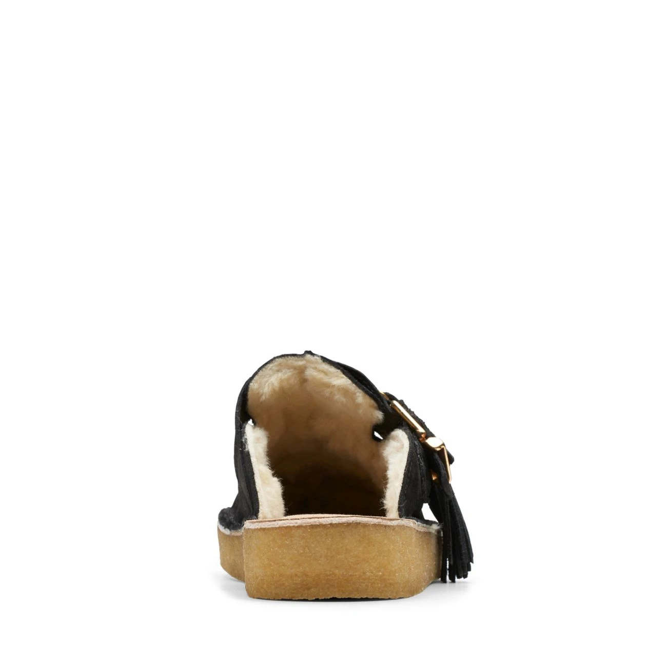 Clarks Trek Mule Black Suede Warmlined - Image 6