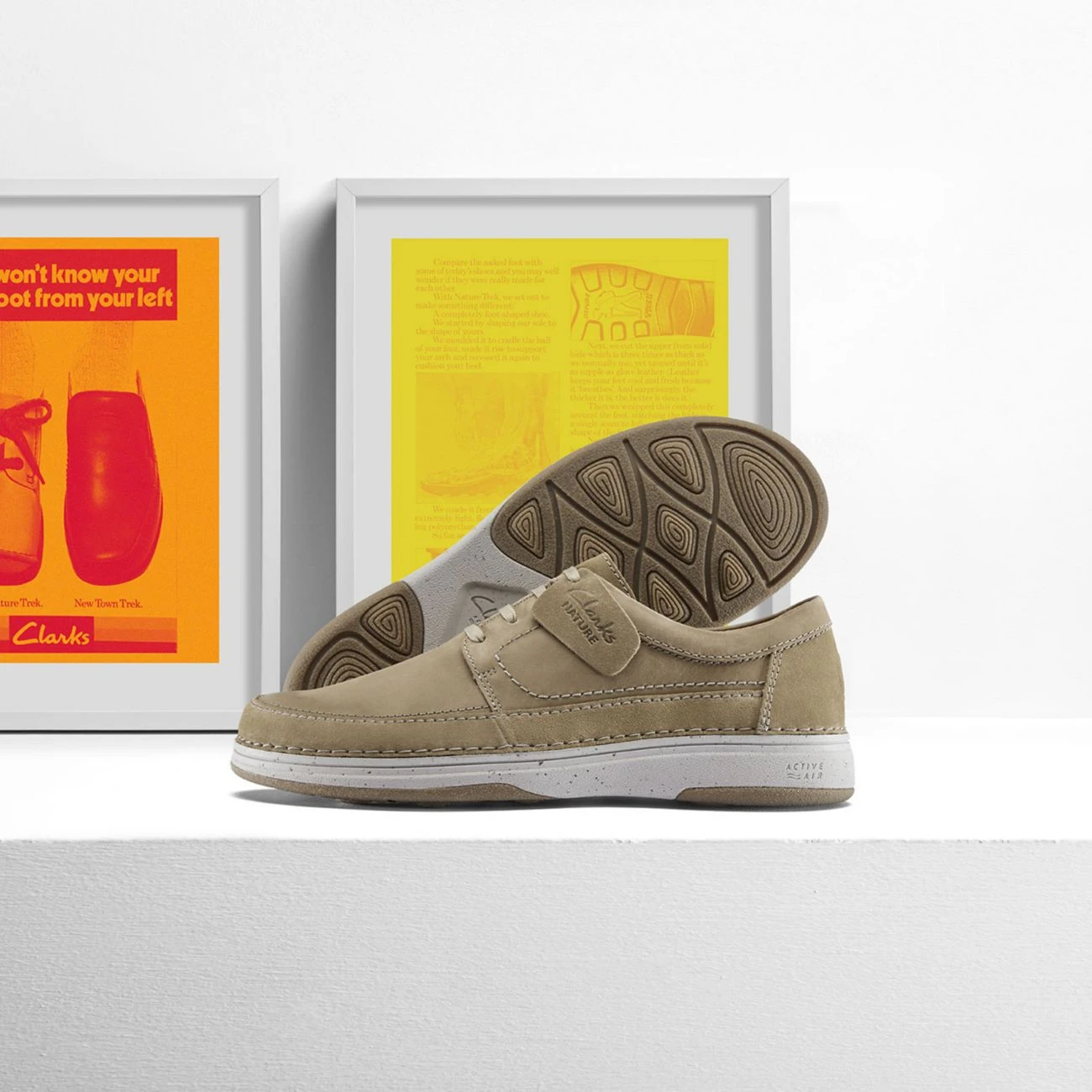 Clarks Nature 5 Lo Dark Sand Combi - Image 2