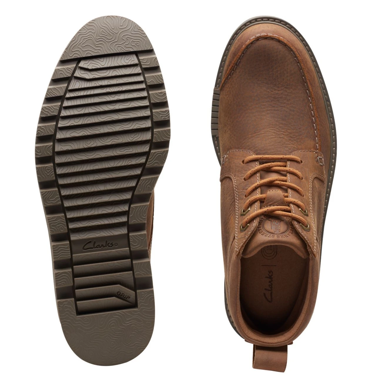 Clarks Hinsdale Mid Tan Leather - Image 7