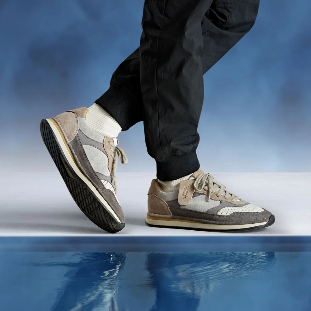 Clarks Craft Run Tor Grey Combination - Image 3