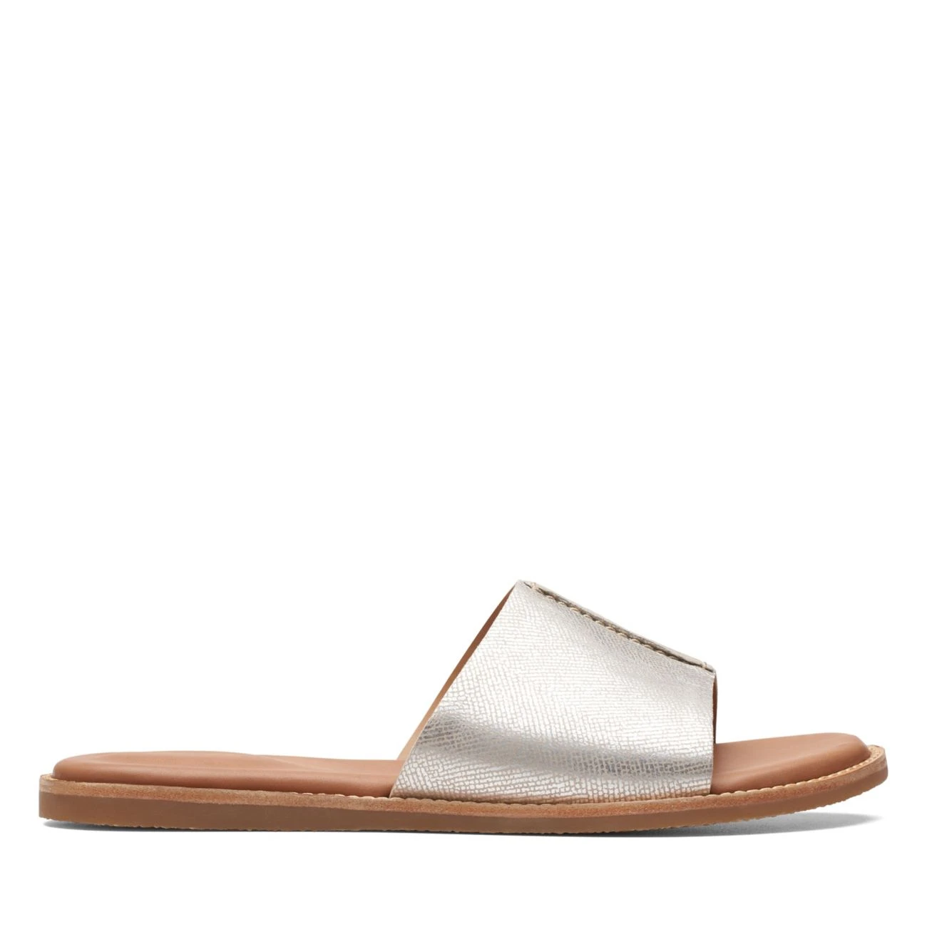 Clarks Karsea Mule Silver Metallic