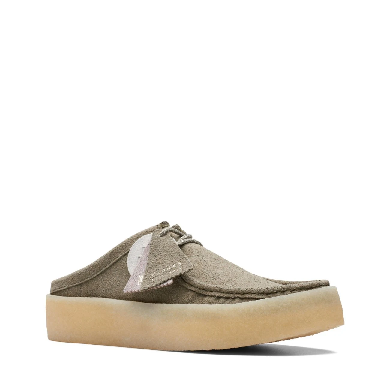 Clarks Wallabee Cup Lo Olive Eco Lea - Image 2