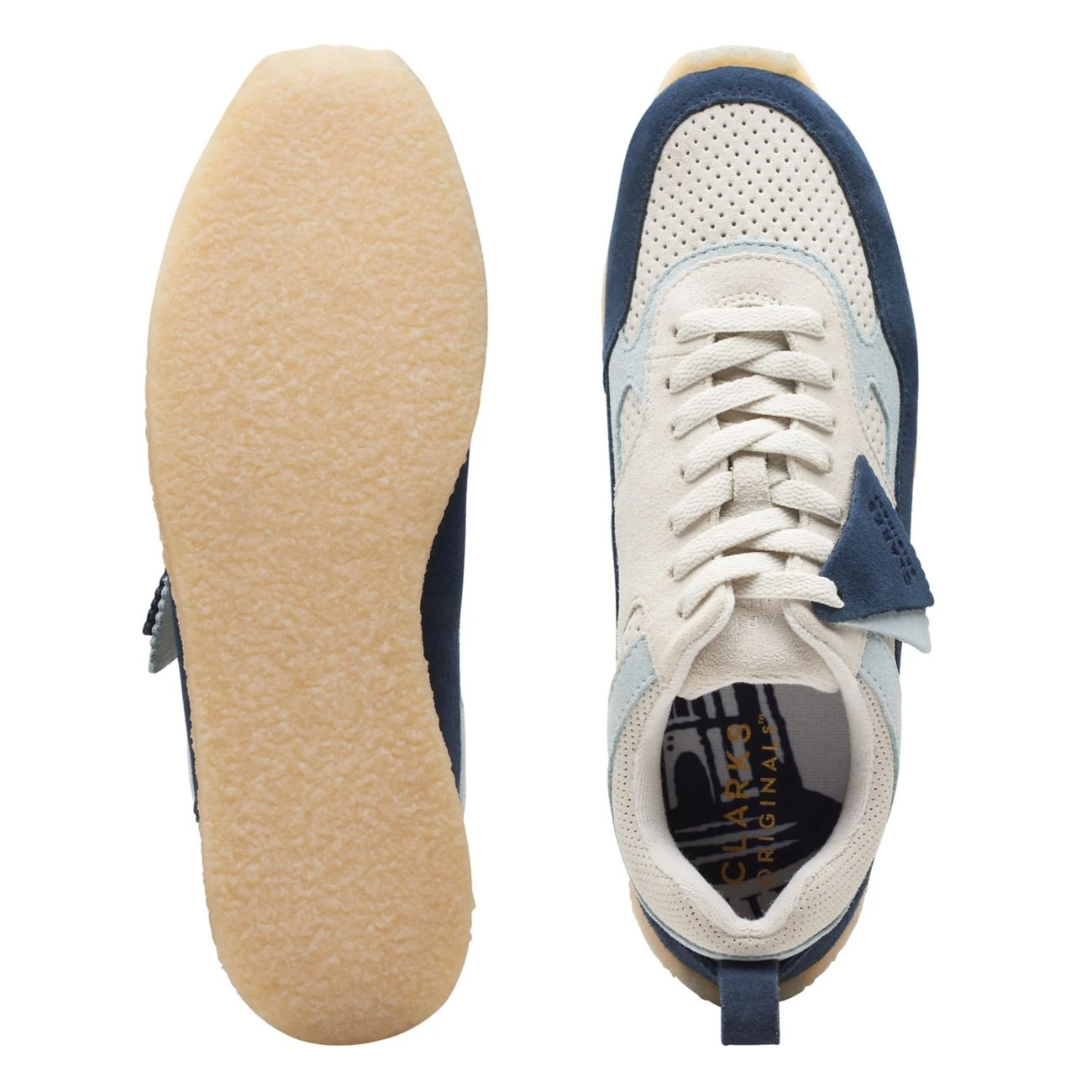 Clarks 8th St Lockhill Dark Blue Combi - Image 7