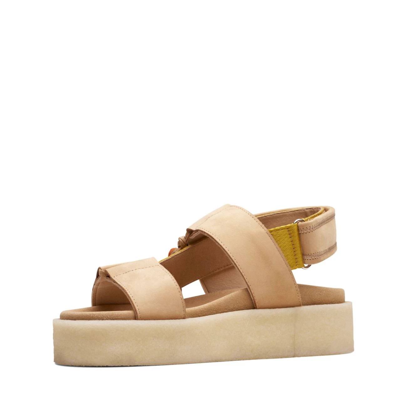 Clarks Crepe Sandal Sand Combi - Image 4