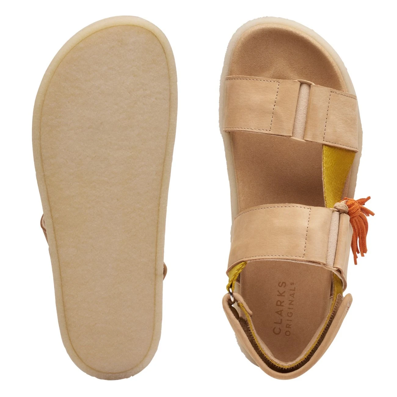 Clarks Crepe Sandal Sand Combi - Image 7