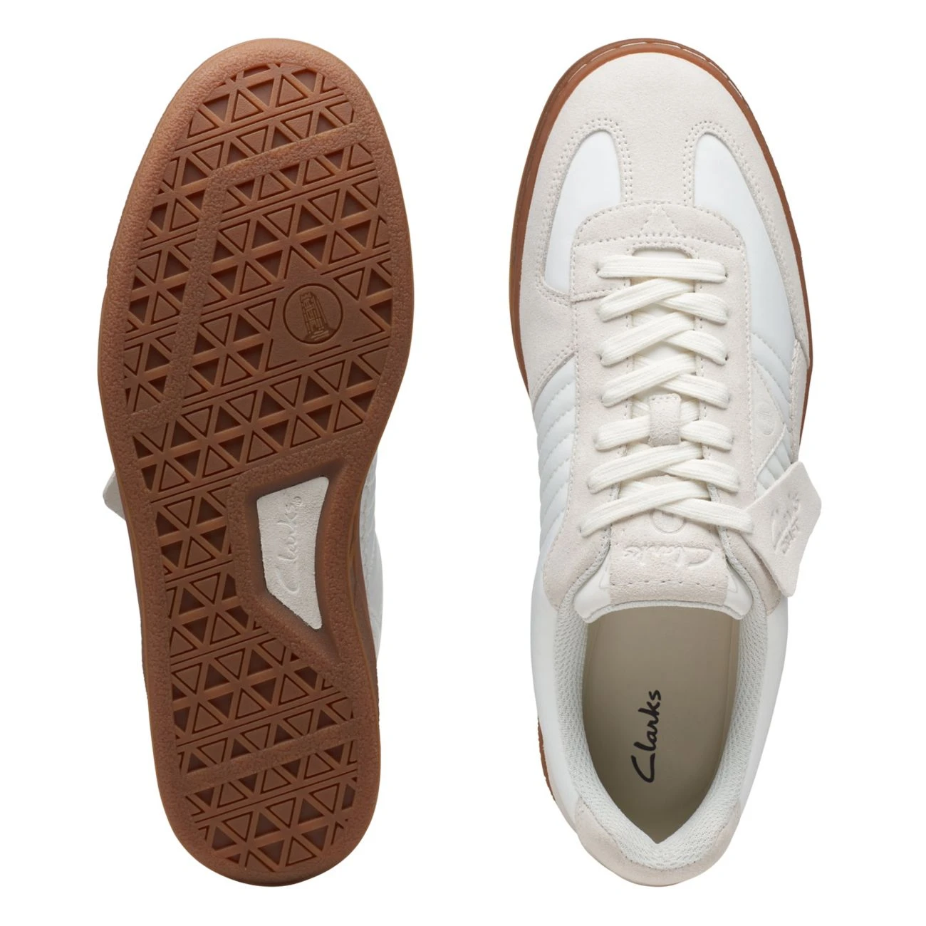 Clarks Craft Rally Ace Off White Combi - Image 7