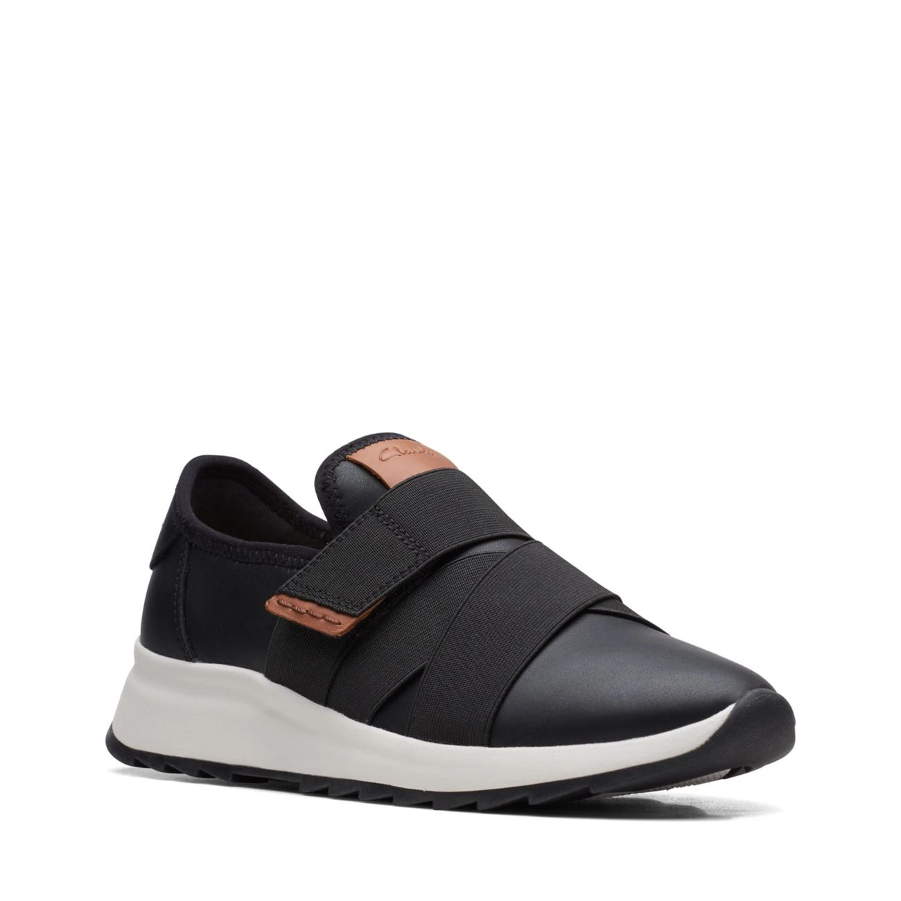 Clarks Dash Lite Strap Black Leather - Image 2