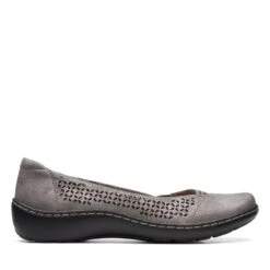 Clarks Cora Iris Pewter Metallic