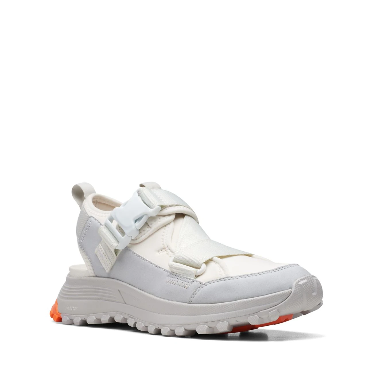 Clarks ATL Trek Strap Light Grey Combination - Image 2