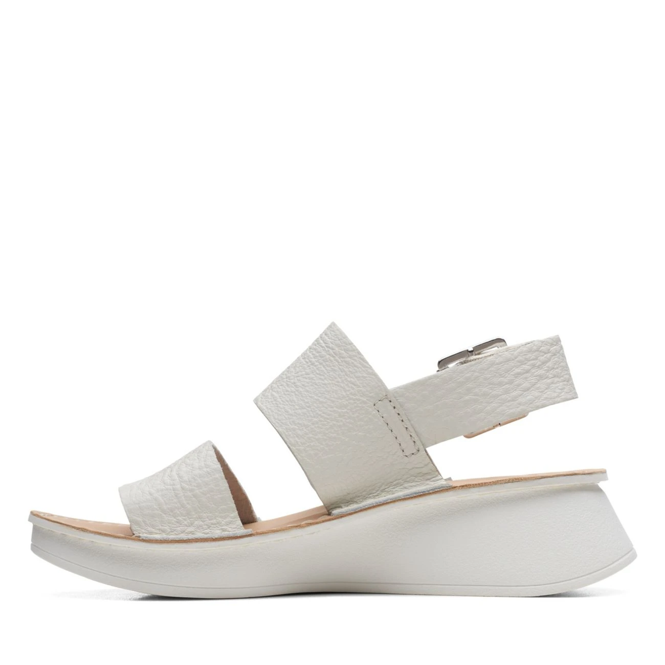Clarks Velhill Strap Off White Leather - Image 5