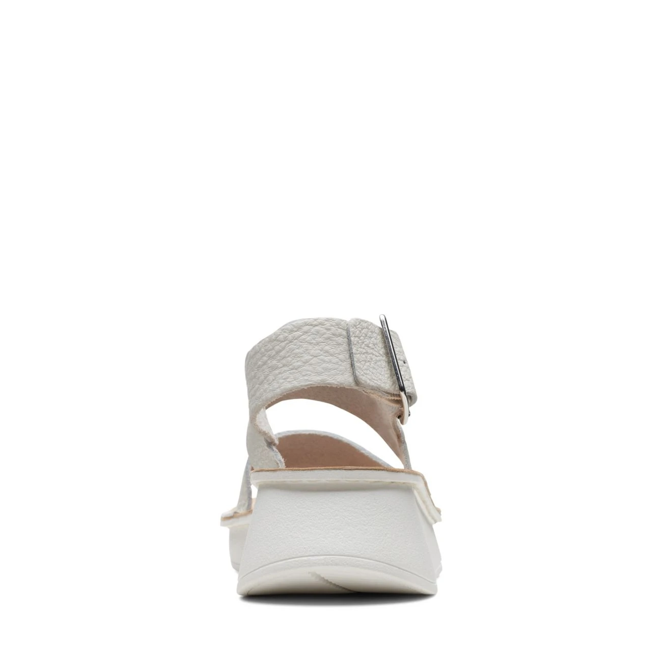Clarks Velhill Strap Off White Leather - Image 6