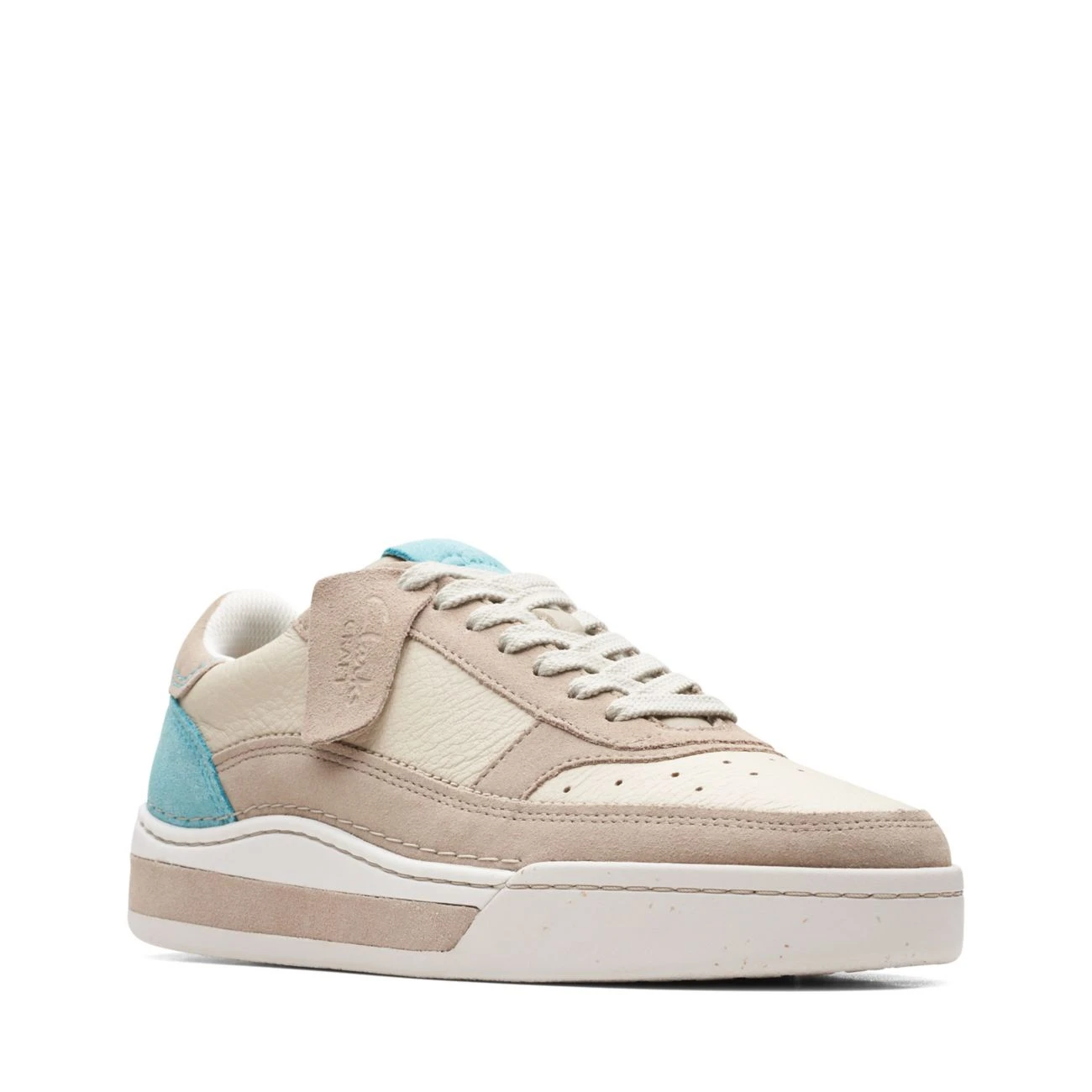 Clarks Craft Court Lace Sand Combi - Image 2