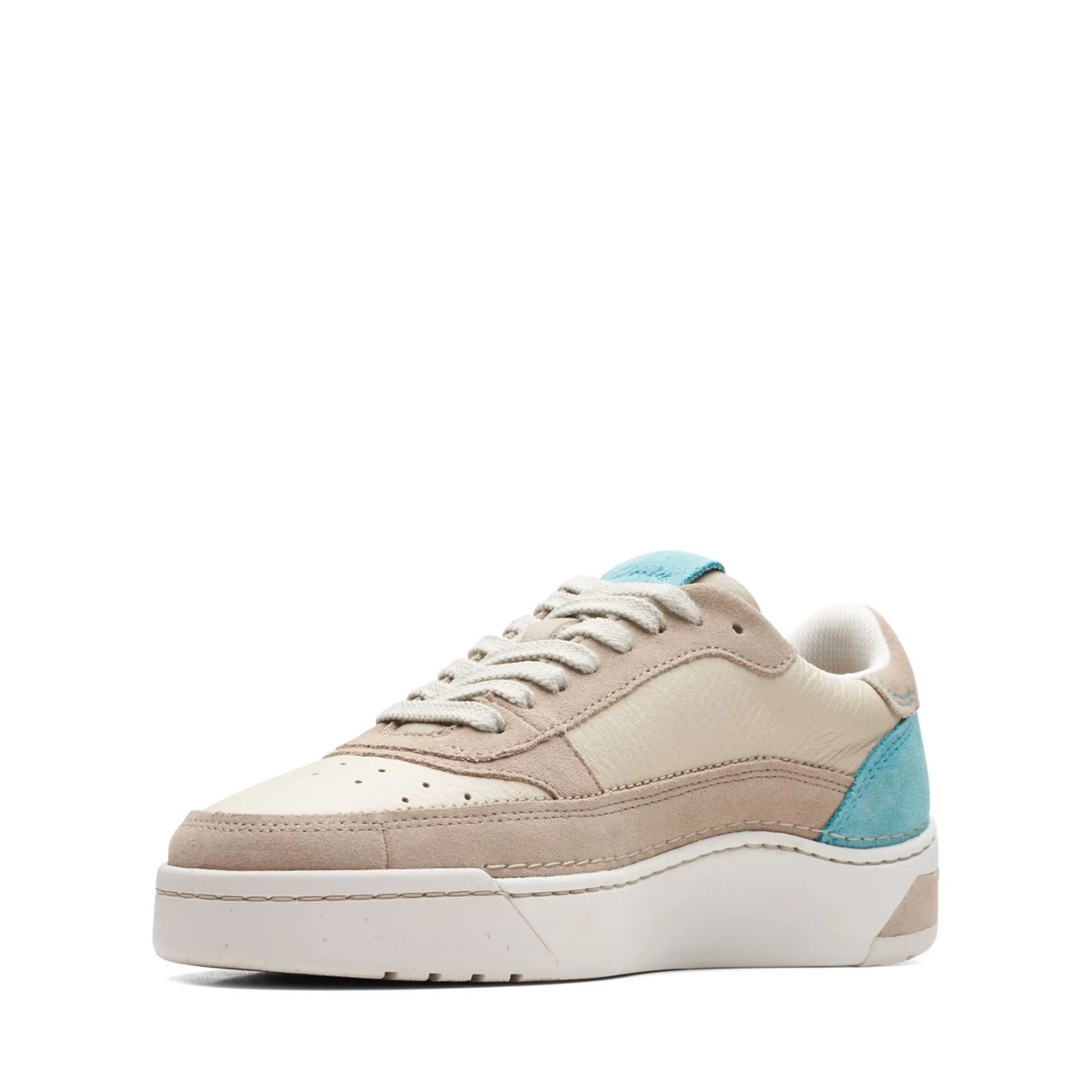 Clarks Craft Court Lace Sand Combi - Image 4