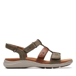 Clarks Kitly Step Olive Combination