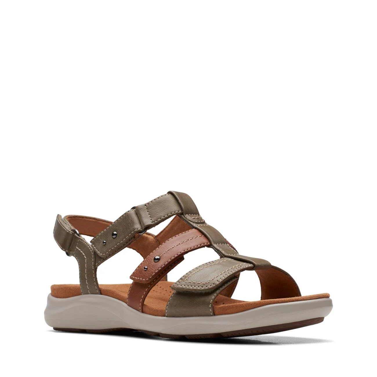 Clarks Kitly Step Olive Combination - Image 2