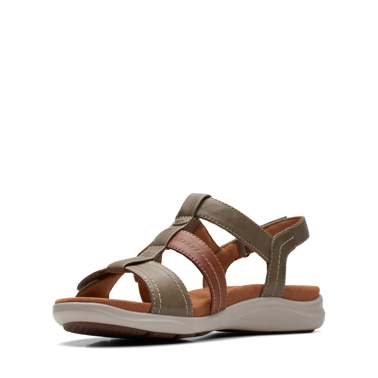 Clarks Kitly Step Olive Combination - Image 4