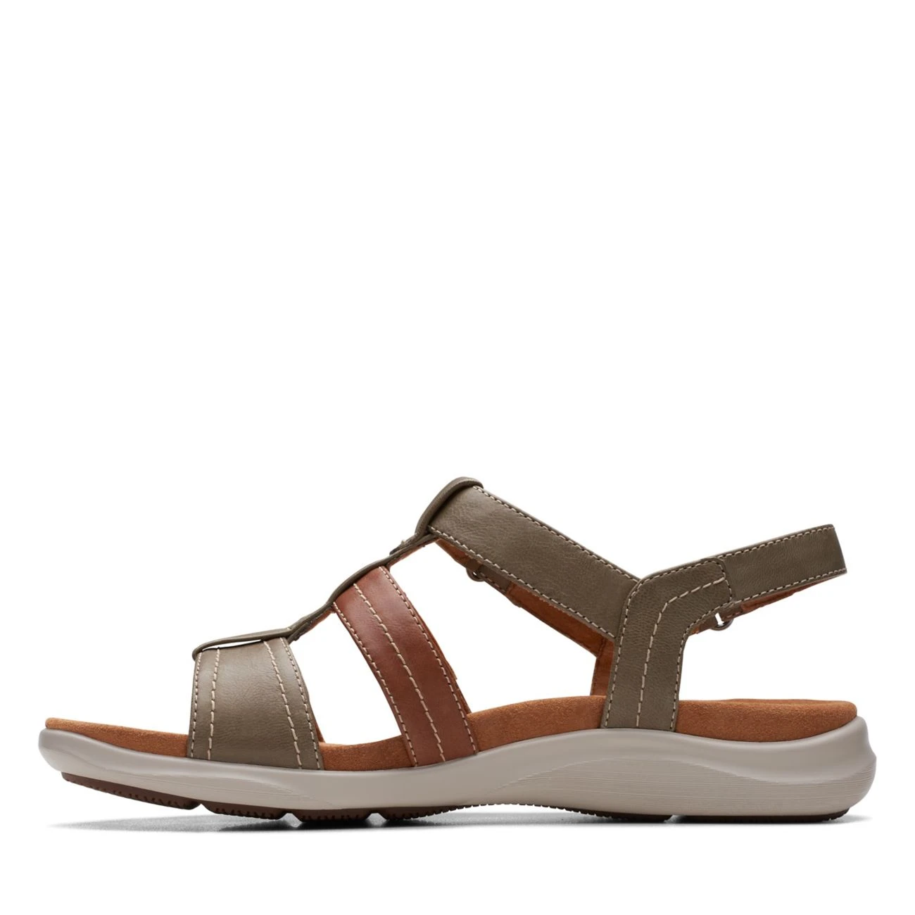 Clarks Kitly Step Olive Combination - Image 5